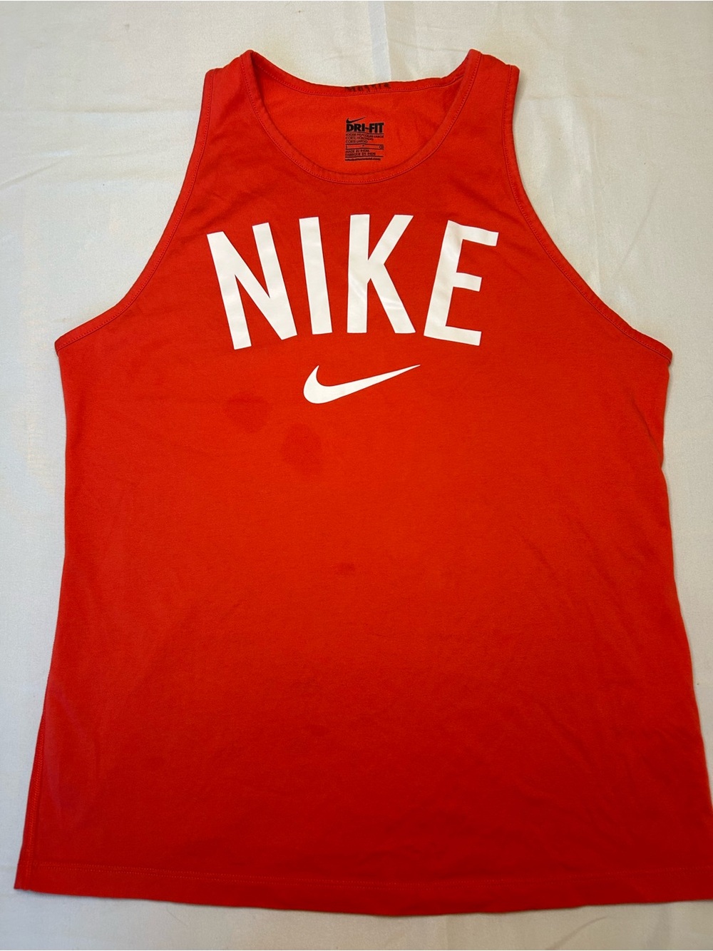 Nike Red Dri-FIT Tank Top